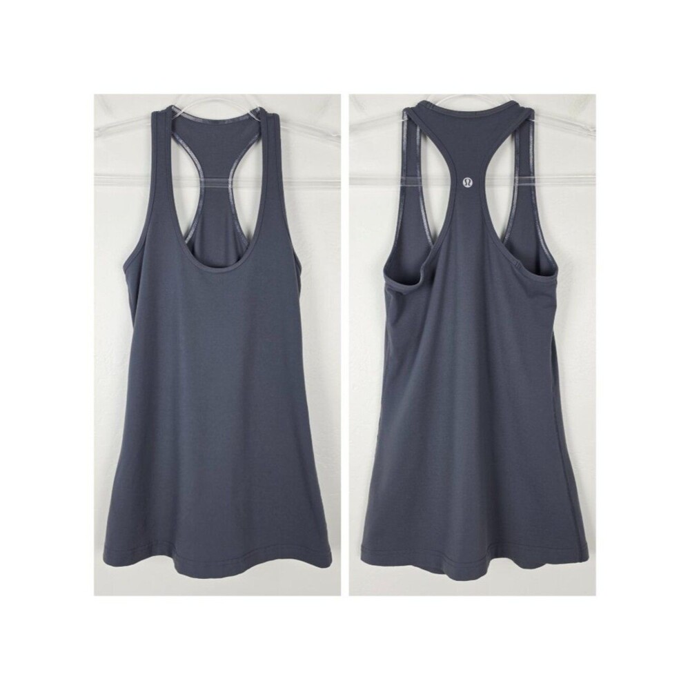 Lululemon Racerback Tank Top Stretch Athletic Gray Size 4